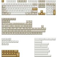 Keychron Cherry Profile Double-Shot PBT Full Keycap-Set - Camel keycaps 219 Stuks, ANSI & UK ISO Layout