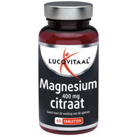 Lucovitaal Voedingssupplementen Magnesium 400mg Citraat Tabletten 60Tabletten