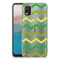 Nokia C21 Plus | TPU bumper | Zigzag Groen