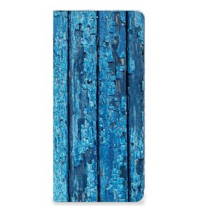 OPPO A98 5G Book Wallet Case Wood Blue