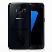 Samsung Galaxy S7 Silicone-hoesje Gun Don&apos;t Touch My Phone