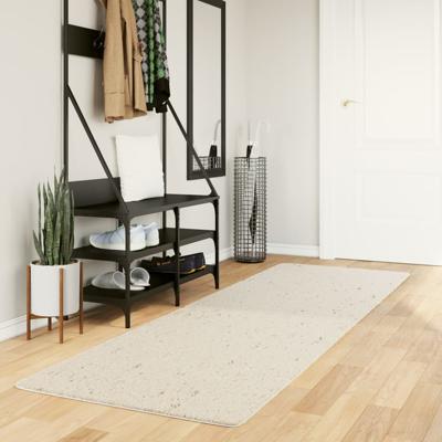 VidaXL Vloerkleed pamplona shaggy hoogpolig modern 80x250 cm crème