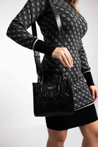 Guess Silvana Two Compartment Mini Tote Tas Dames Zwart - Maat One Size - Kleur: Zwart | Soccerfanshop