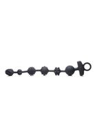 10X Dark Rattler Vibrating Silicone Anal Beads w/ Remote