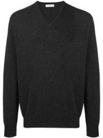 Leathersmith of London pull en maille à col v - Gris