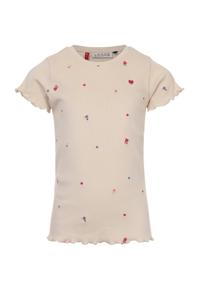 LOOXS Little Zomer t-shirt meisjes s/s embroidery - beige