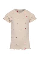 LOOXS Little Zomer t-shirt meisjes s/s embroidery - beige