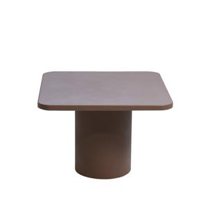 Giga Meubel - Salontafel Vierkant - Taupe Metaal - 50x50x35cm - Mischa