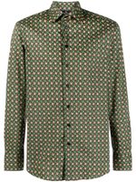 ETRO graphic-print long-sleeve shirt - Vert