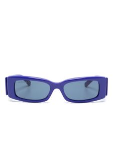 Balenciaga Eyewear lunettes de soleil à logo imprimé - Bleu