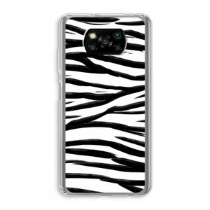 Zebra pattern: Xiaomi Poco X3 NFC Transparant Hoesje