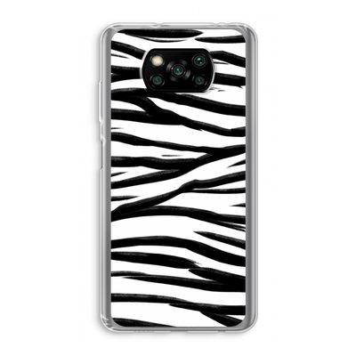Zebra pattern: Xiaomi Poco X3 NFC Transparant Hoesje