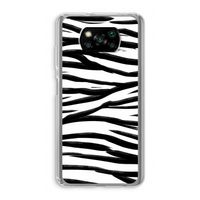 Zebra pattern: Xiaomi Poco X3 NFC Transparant Hoesje