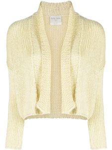 Forte Forte cardigan en maille épaisse à coupe crop - Jaune