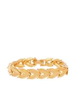 Susan Caplan Vintage bracelet à motif de feuilles (années 1980 - Or