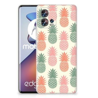 Motorola Edge 30 Fusion | Siliconen Case | Ananas