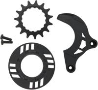 MIRANDA steek-tandwiel sprocket 15t chain guard ring + guide