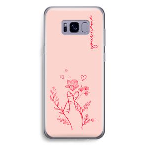 Giving Flowers: Samsung Galaxy S8 Plus Transparant Hoesje