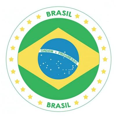 Bierviltjes Brazilie vlag thema print - 25x stuks - carton - landen versiering