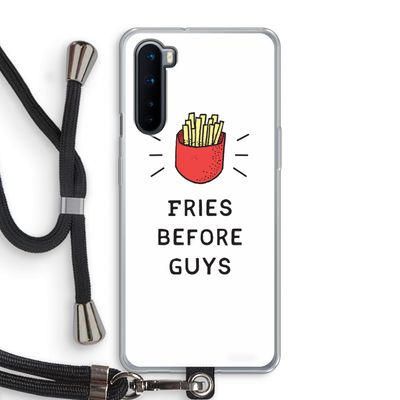 Fries before guys: OnePlus Nord Transparant Hoesje met koord