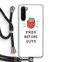 Fries before guys: OnePlus Nord Transparant Hoesje met koord