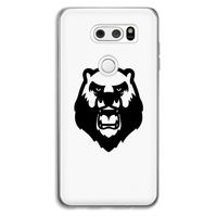 Angry Bear (white): LG V30 Transparant Hoesje