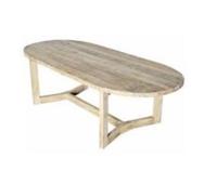 Teak Tuintafel Ovaal 260x110 cm Natural - Van der leeden Teak Tuintafel Ovaal 260x110 cm Natural - Van der leeden