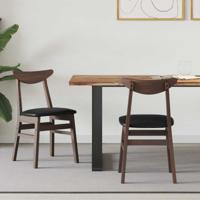 Eettafelstoelen 2 pcs Licht Bruin 42 x 47.5 x 81 cm