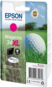 Epson Golf ball Singlepack Magenta 34XL DURABrite Ultra Ink