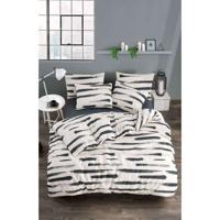 Beddengoedset - 1 dekbedovertrek 220 x 240 cm + 2 kussenslopen 60 x 60 cm - 65% katoen, 35% polyester - Wit