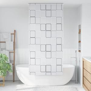 VidaXL Rolgordijn voor douche 120x240 cm vierkant