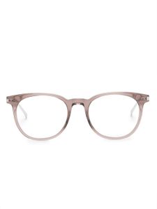 Saint Laurent Eyewear lunettes de vue rondes à logo gravé - Violet