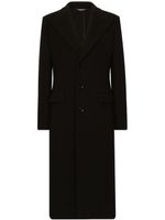 Dolce & Gabbana manteau à revers crantés - Noir