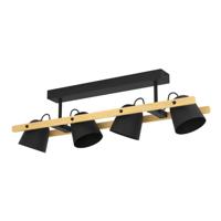 Eglo 4-lichts plafondlampHornwood-Z zwart - 900882