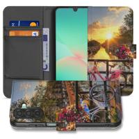 Samsung Galaxy A17 | Flip Cover | Bookcase | Amsterdamse Grachten Zwart - thumbnail