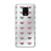 Smiley watermeloenprint: Xiaomi Redmi Note 10 Lite Transparant Hoesje
