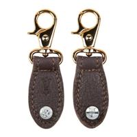 Levy's TPCG03-DBR Handtas Gitaarband Adapters Goud/Bruin - Aanbieding, op = op