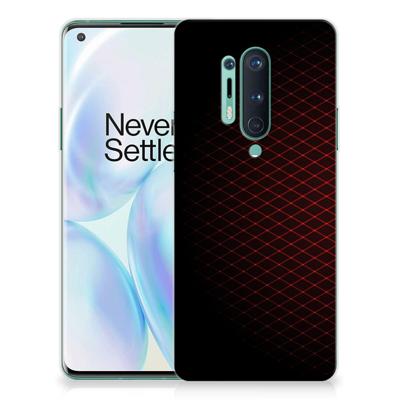 OnePlus 8 Pro | TPU bumper | Geruit Rood