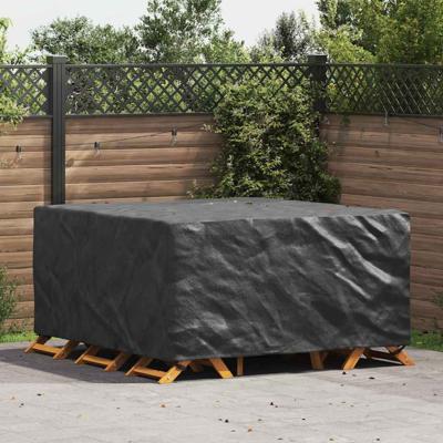 Hoes voor tuinmeubelen Zwart 180 x 190 x 85 cm 420D