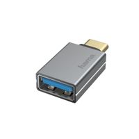 Hama 00200300 tussenstuk voor kabels USB Type-A USB Type-C Grijs - thumbnail