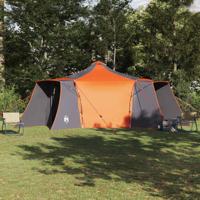 Tent met dak Grijs en Oranje 492 x 492 x 275 cm Polyester