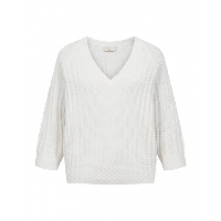 FreeQuent - Wit | Dames | Trui | Wit | XXL | regular | Kamst mode