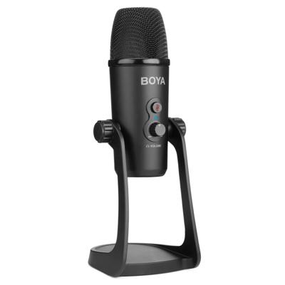BOYA BY-PM700 USB Sound Recording Condenser Microphone with Holder Compatible with PC / Mac for Live Broadcast Show KTV etc. (Black)