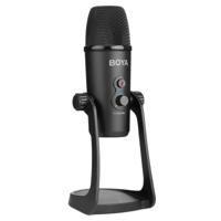 BOYA BY-PM700 USB Sound Recording Condenser Microphone with Holder Compatible with PC / Mac for Live Broadcast Show KTV etc. (Black)