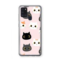 Katten: Samsung Galaxy A21s Transparant Hoesje