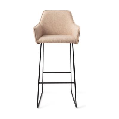 Jesper Home Hofu barkruk H75 Wild Walnut slide black