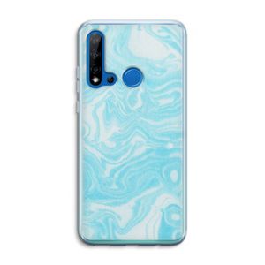 Waterverf blauw: Huawei P20 Lite (2019) Transparant Hoesje