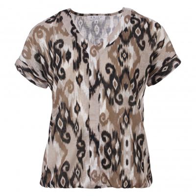 Enjoy - Zwart | Dames | Top | Zwart | XXL | regular | Kamst mode
