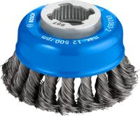 Bosch Accessoires X-LOCK Komstaalborstel gevlochten 75mm staal 0.35mm - 1 stuk(s) - 2608620726