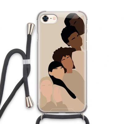 Sweet creatures: iPhone 7 Transparant Hoesje met koord